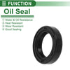 Make Model Oil Seal 15x22x5mm Seal Ring Rotary Shaft NBR Rubber High Pressure Black