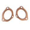 Chevy SBC BBC 2 x 2.5" Copper Header Pipe Collector Flange Gaskets (1960-2023)