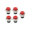 AC 125V 3A 5 x 16mm Red Round Cap Push Button Switch