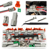 Automotive and Marine Applications 10 Sets Waterproof Wire Connectors Gray