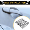 Dodge Ram 1500 (2002-2008) Silver Tone Car Door Handle Protector Set