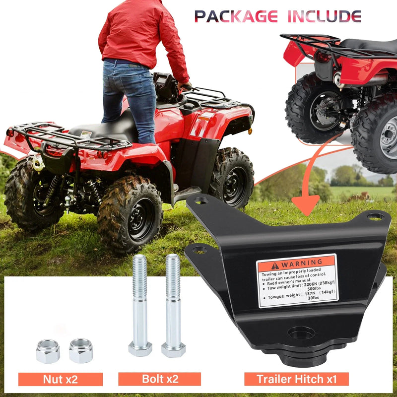 Honda Recon 250 TRX250 TM / TE Trailer Hitch w/ Bolt