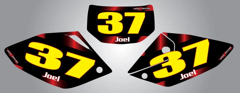 Honda CRF 250 X Custom Number Plate Graphics (2004-2013)