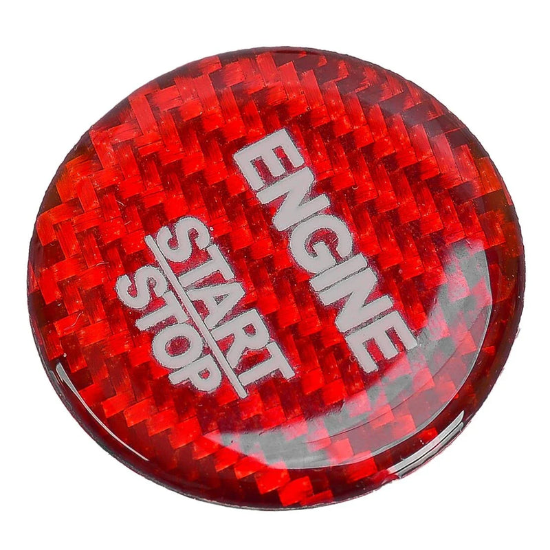 Mercedes-Benz Red Carbon Fiber Engine Start Stop Push Button Cap Cover