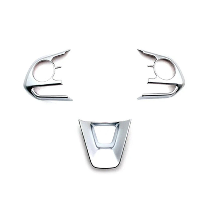 Toyota Corolla (2019-2024) Matte Silver 3 x Steering Wheel Trim Covers