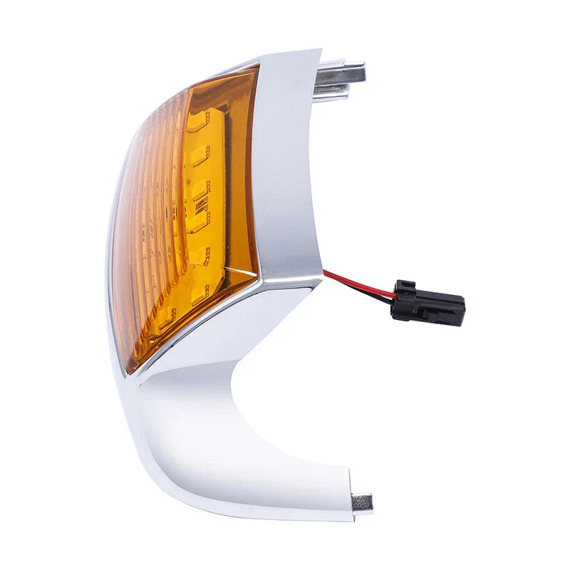 Harley FLHT FLT FLHS FLHR Chrome Orange Front Fender Tip Light (1980-2013)