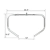 Harley Road King Chrome Highway Engine Guard Bar w/ Footpeg Pegs (2009-24)