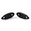 Kawasaki ZX6R Black Motorcycle Mirror Block Off Base Plates (2009-2012)