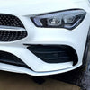 Benz CLA C118 2 x ABS Black Front Spoiler Air Vent Trim Covers (2019-2022)