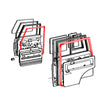 Toyota Land Cruiser FJ55 FJ56 1975-1980 Front & Rear Door Weatherstrip