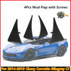 Chevy Corvette 4Pcs Splash Guards Front Rear Mud Flaps (2014–2019)