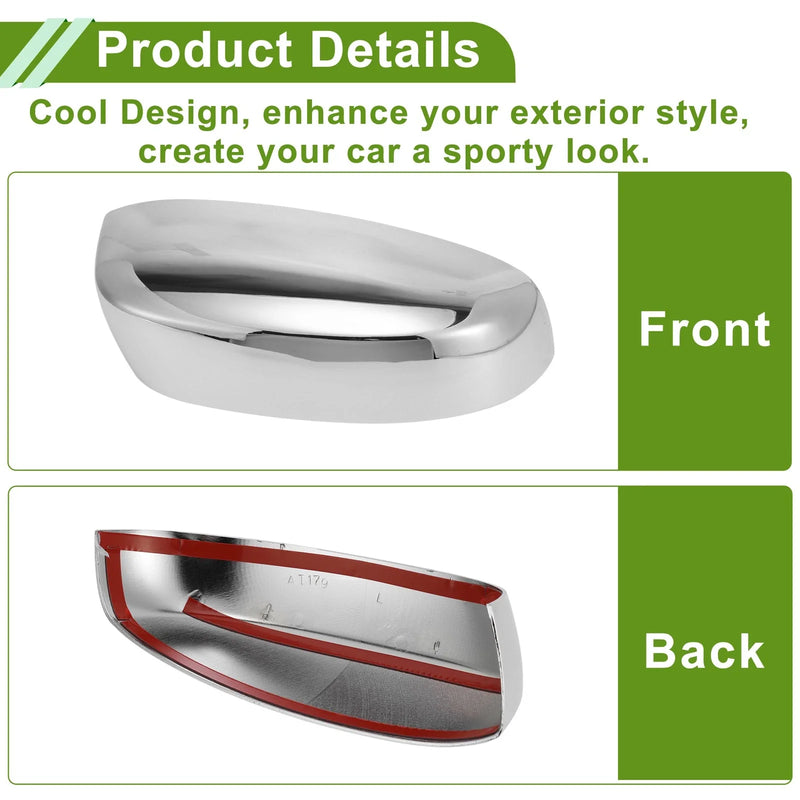 Chevy Silverado 1500 Mirror Cover Cap Electroplating Replacement (2007-2013)
