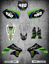 KXF 450 (2006-2008) - SURGE Style Full Graphics Kit Decals