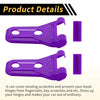 Jeep Wrangler JL JLU 2018-2024 - Plastic Purple Engine Hood Hinge Covers