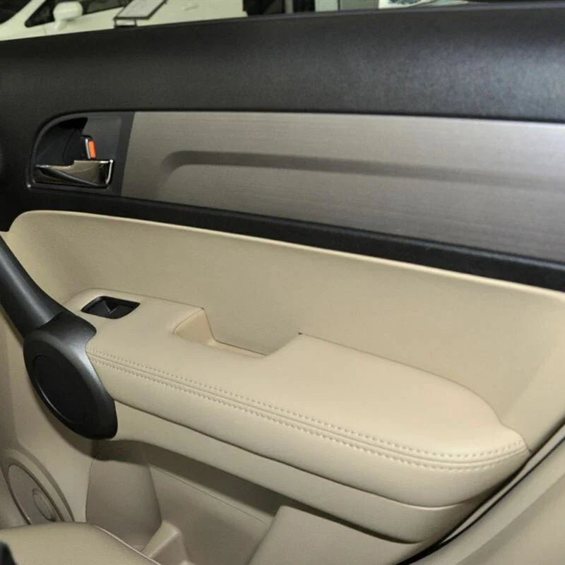 Car Door Armrest Cover Front Panels Beige 1 pair