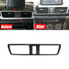 Accessories Air Outlet Vent Trim Cover Anti-corrosion Black Carbon Fiber