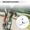 Motorcycle Bicycle Water Bottle Cup Holders Silver Tone Aluminum Alloy