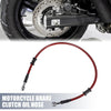 Motorcycle Red 60cm Brake Clutch Oil Hose Line Throttle Pipe