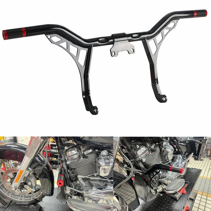 Harley Touring FLHFB FLHTCU Crash Bar Engine Guard & Frame Slider (14-23)