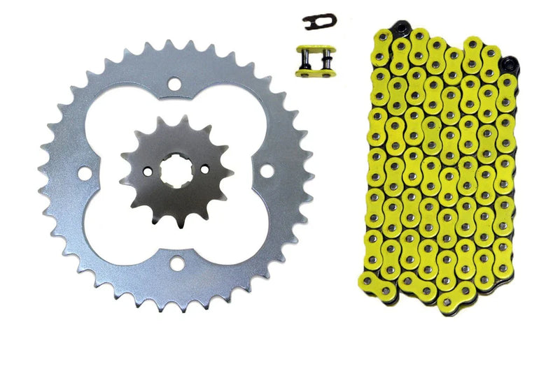 Honda TRX300EX / TRX300X Sportrax Yellow 520x88 Drive Chain & 13/39 Sprockets