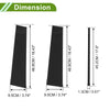 Chevy Suburban 6 x Pillar Window Trim Black (2015-2020)