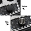 Jeep Grand Cherokee Red Central Console Knob Button Cover Trim (2011-2022)