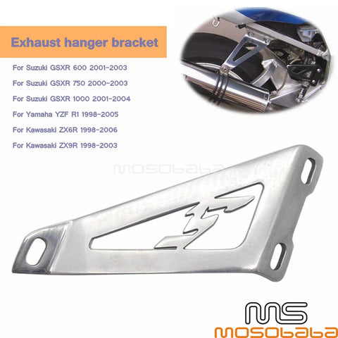 Suzuki GSXR, Yamaha YZF R1, Kawasaki ZX6R Exhaust Hanger Mount Bracket