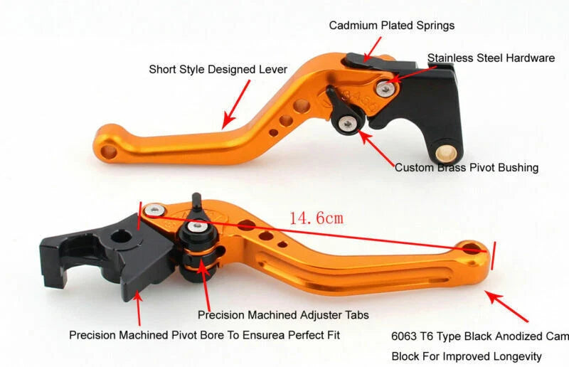 Ducati Hypermotard 1100 / SP (2007-2012) Black Brake Clutch Lever