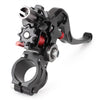 Dirt Bike ATV Left Black 7/8" 22mm Foldable Pivot Clutch Perch Lever