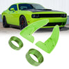 Dodge Charger Green Steering Paddle Shifter & AC Volume Knob Cover Ring Trim