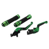 Benelli TRK502 TRK251 BN302S Green Brake Clutch Levers & Handlebar Grips Set