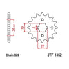 Honda TRX250X JT Sprockets / 14-Tooth Front Sprocket (1987–1992)