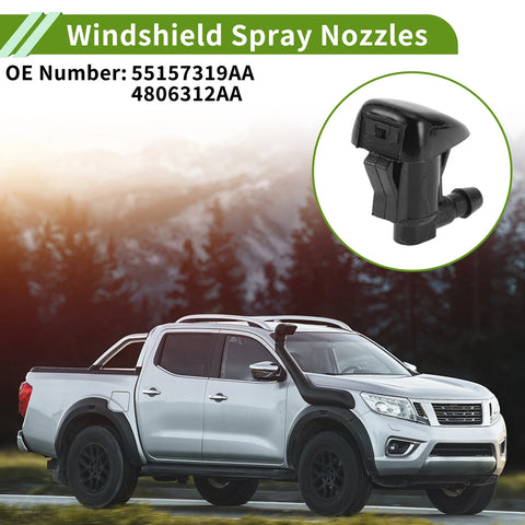 Dodge Windshield Washer Nozzle w/ Hose Connector