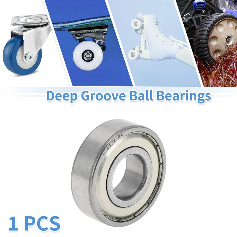 Scooter Skateboard Wheel Deep Groove Ball Bearings P4 17x40x12mm