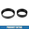Nissan Rogue (2021-2022) Black 3 x Console AC 4WD Mode Switch Knob Rings