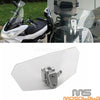 Harley Honda Aprilia Windshield Extension Air Deflector