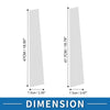 Toyota Highlander Door Pillar Window Trim / 4 x / Silver Tone (2008–2013)