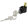 Suzuki GN125 Black 2 x Stainless Steel Motorcycle Steering Lock