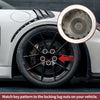 Porsche Cayenne 1 Set Wheel Lock Lug Nut 15-tooth Anti-theft Key Socket