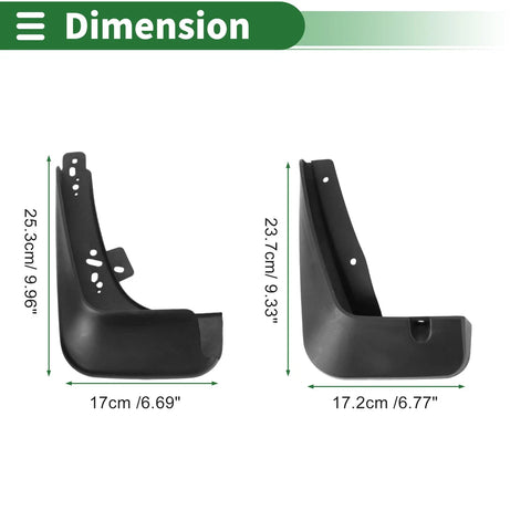 Chevrolet Aveo Mud Flaps Splash Guard (2014-2016)