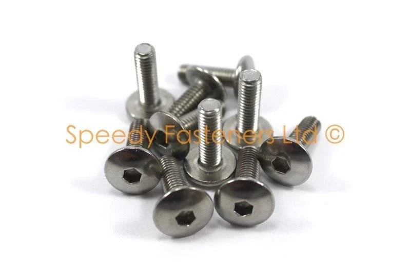 Yamaha R1 R6 10x Bolts m6 x 20mm Pan Mushroom Button Head Stainless