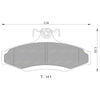 Mitsubishi Verada Rear Disc Brake Pads Set (1996-2005)