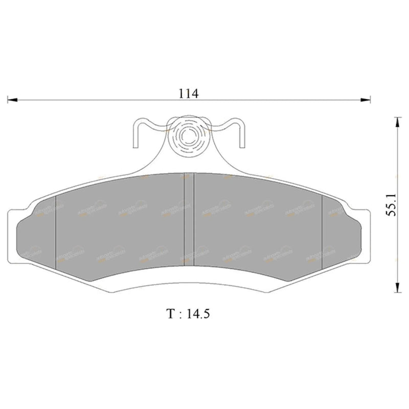 Mitsubishi Verada Rear Disc Brake Pads Set (1996-2005)