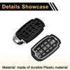 Hyundai Palisade (2020-2022) Black Silver Tone 4 Button Key Fob Shell Case