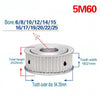 15 / 20mm Width Belt - 5M 12T-60T Synchronous Wheel Timing Pulley