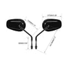 Harley Davidson CVO Road Glide Black Rear-View Mirrors (2023-2024)