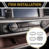 Jeep Gladiator JT AC Audio Headlight CD Switch Knob Cover Ring (2019-2023)