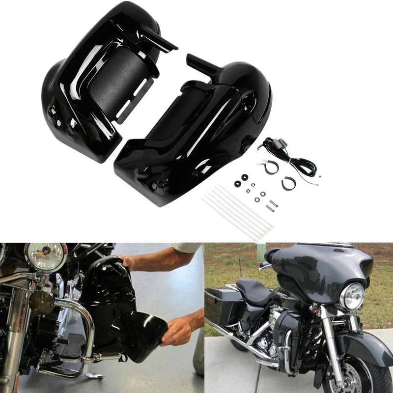 Harley Electra Glide Road King Vented Leg Fairing Speakers (1983 - 2013)
