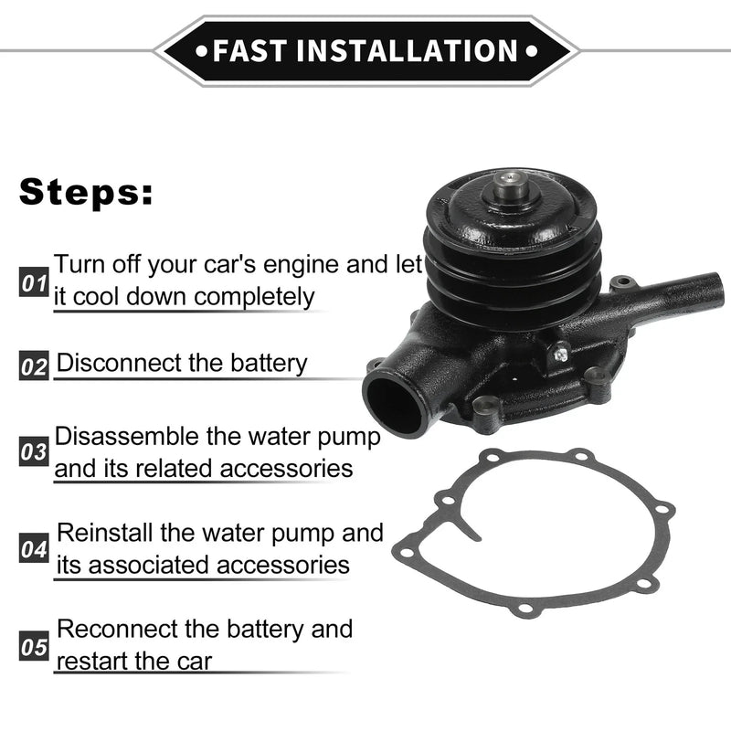 Mitsubishi Forklift FD100 Water Pump & Gasket Kit