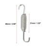 Set 31mm 1.22" Motorcycle Exhaust Pipe Spring with U-Shape Hook Silver Tone